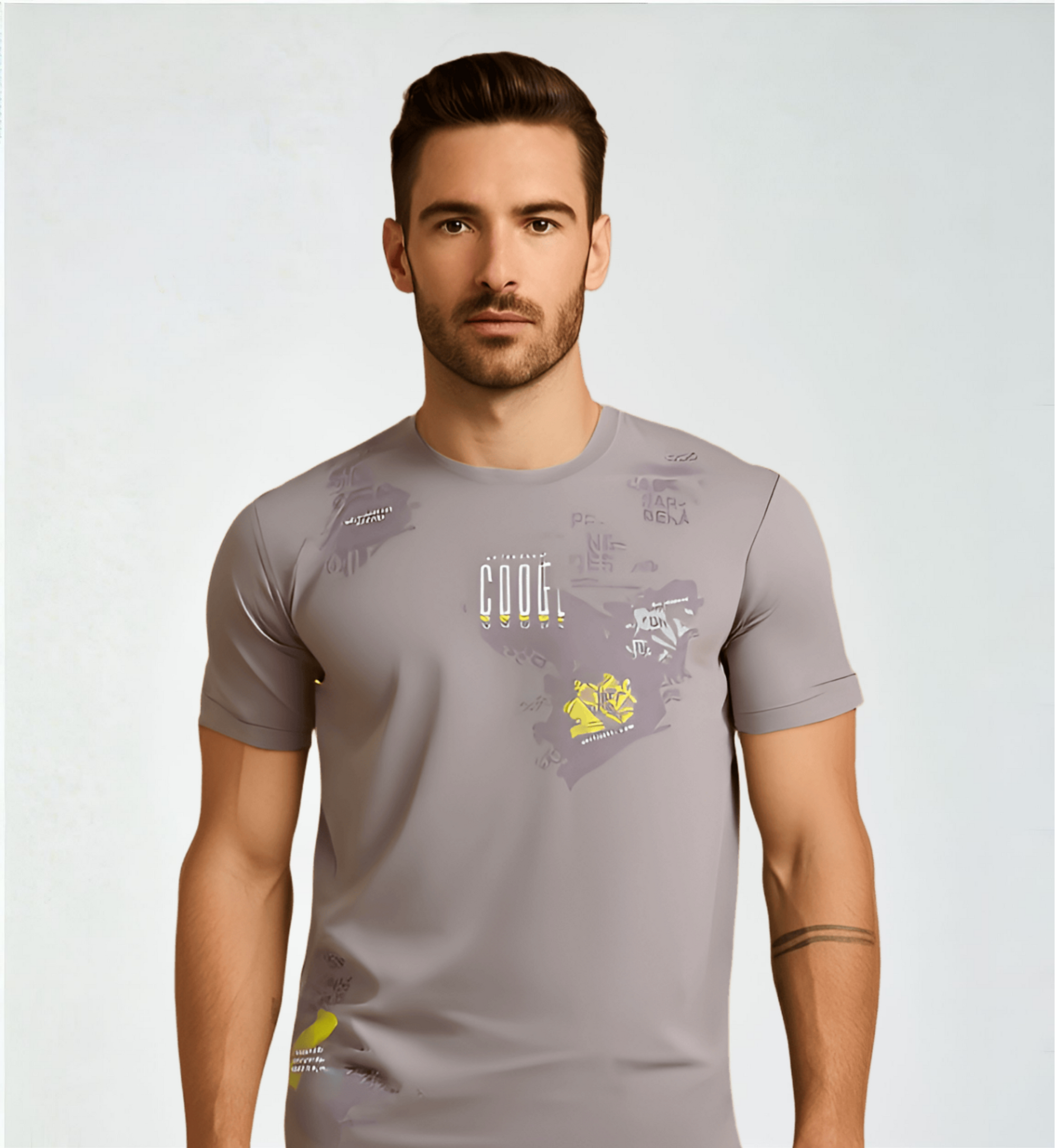 Men's Cotton Short Sleeves Casual Wear Regular Fit Printed T-Shirt