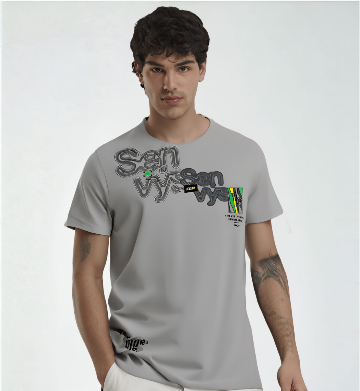 Men's Cotton Short Sleeves Casual Wear Regular Fit Printed T-Shirt