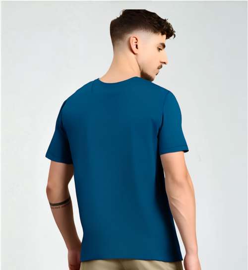 Men's Cotton Short Sleeves Casual Wear Regular Fit Printed T-Shirt