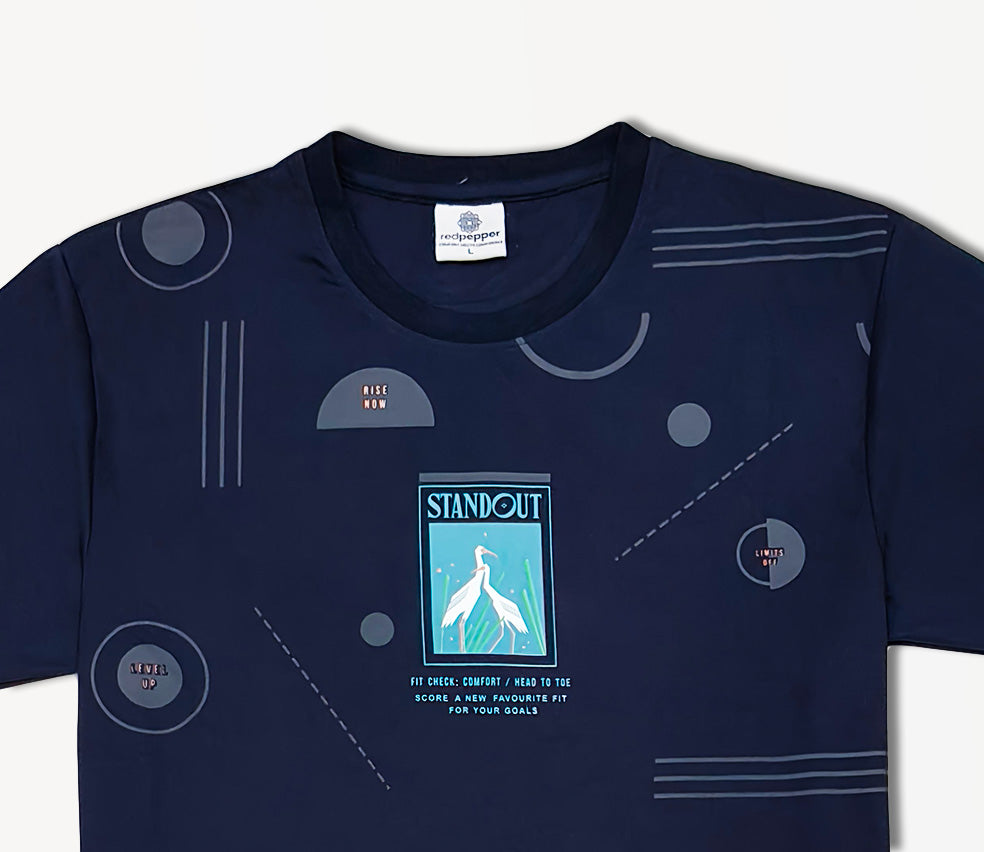 Men's Cotton Short Sleeves Casual Wear Regular Fit Printed T-Shirt